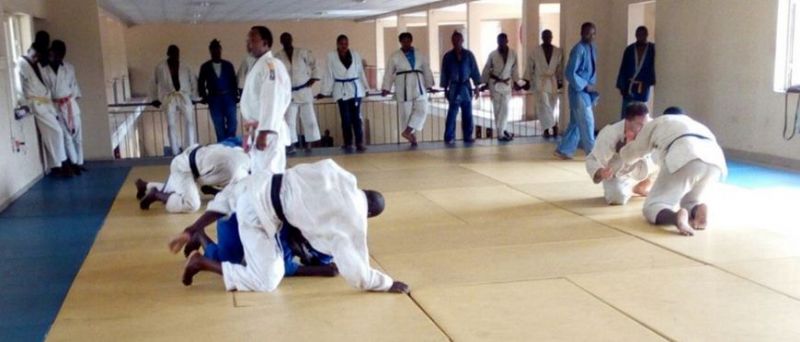 Nigeria judo training